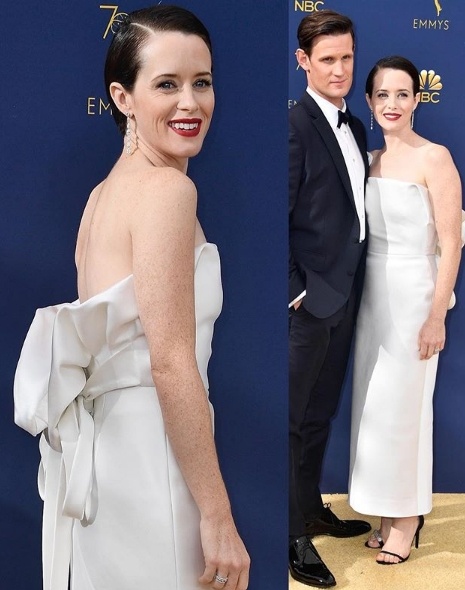 Claire Foy in Calvin Klein mit Matt Smith