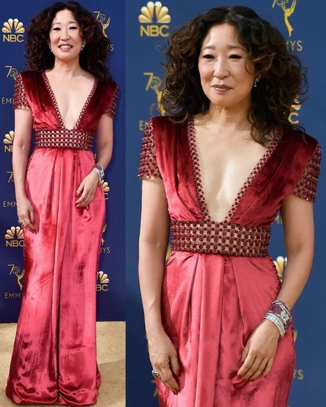 Sandra Oh in Ralph And Russo