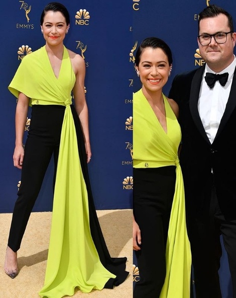 Tatiana Maslany in Christian Siriano, Kristian Bruun